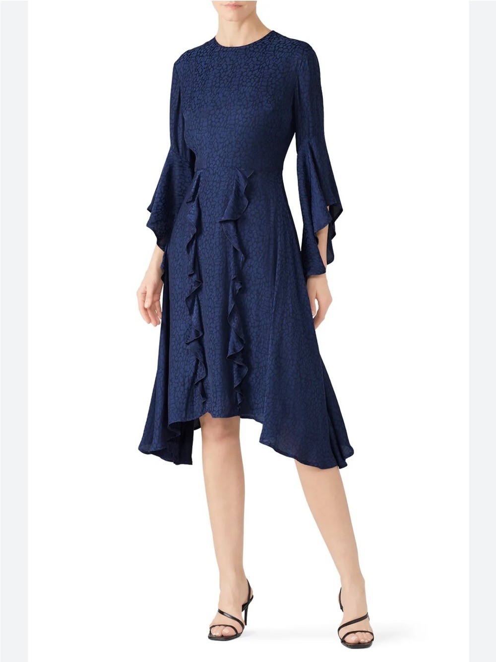 Great Jones Navy Ruffle Dress
